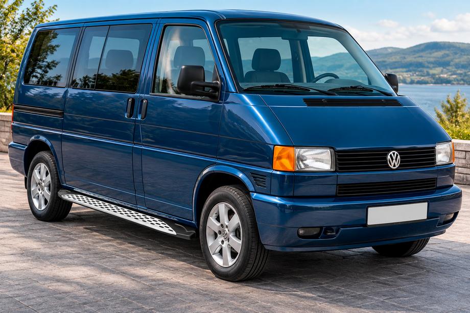 Volkswagen T4 Caravelle/Multivan 1990–2003 Side Steps Shining V1 (2 pcs, Aluminum) Image