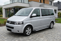 Volkswagen T5 2010-2015 Side Steps Shining V1 (2 pcs, Aluminum) Short Wheelbase photo 1