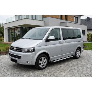 Side Steps Shining V1 (2 pcs, Aluminum) Volkswagen T5 2010-2015 photo 1