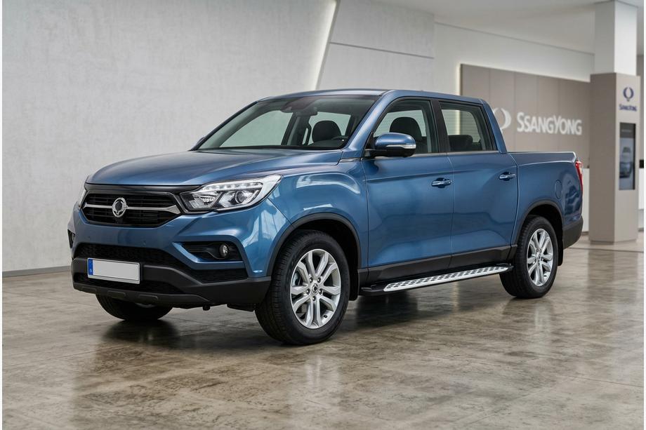 SsangYong Musso II 2018– Side Steps Shining V1 (2 pcs, Aluminum) Image