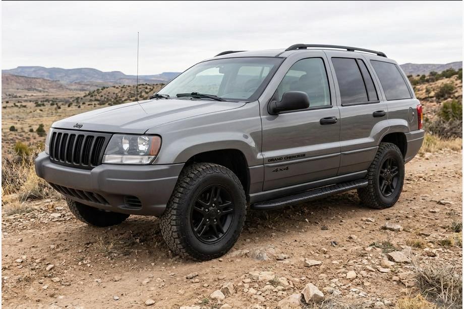 Jeep Grand Cherokee WJ 1999-2004 Side Steps Bosphore Black (2 pcs, Aluminum) Photo 1