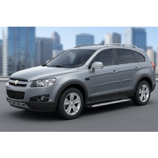Side Steps Shining V1 (2 pcs, Aluminum) Chevrolet Captiva 2006-2019 photo 1
