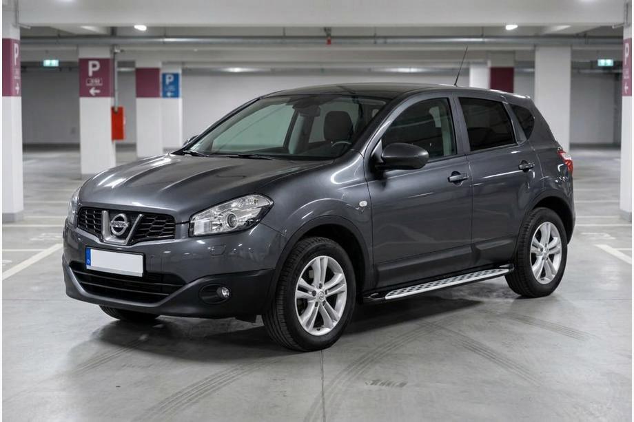 Nissan Qashqai 2010-2014 Side Steps Shining V1 (2 pcs, Aluminum) Short Wheelbase Image