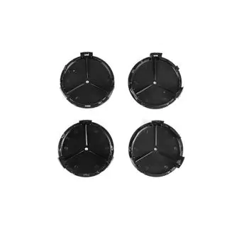 Wheel center caps 71/75 mm without ring (set of 4, blue V1) photo 3