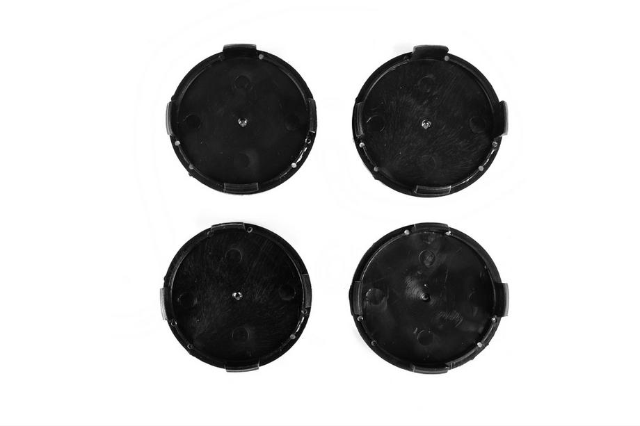 Mercedes-Benz Wheel center caps 71/74 mm without ring (4 pcs, black with chrome logo) Photo 3
