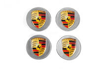 Porsche Wheel center caps 76/71mm gray (4 pcs) photo 2