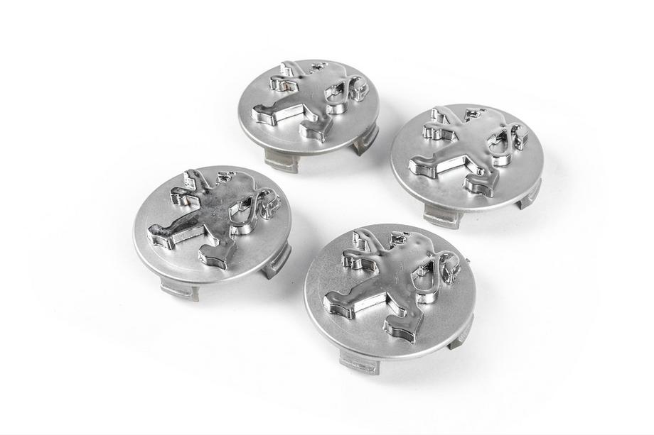 Peugeot Wheel center caps 60/58 mm p02011 (4 pcs) Photo 1