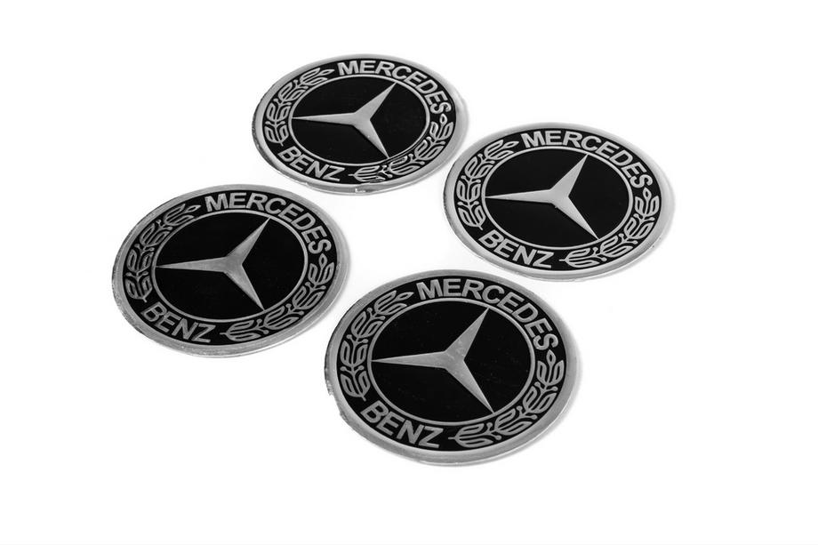 Mercedes-Benz Wheel Stickers 90mm (Set of 4) Image