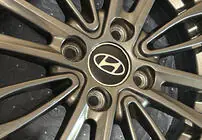 Hyundai Black wheel center caps hyun60tur-bl (59mm to 55mm, 4 pcs) photo 1