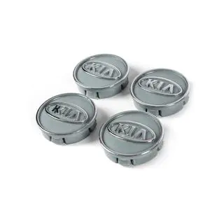 Wheel center caps grey kia60tur-sir (59mm to 55mm, 4 pcs) photo 1
