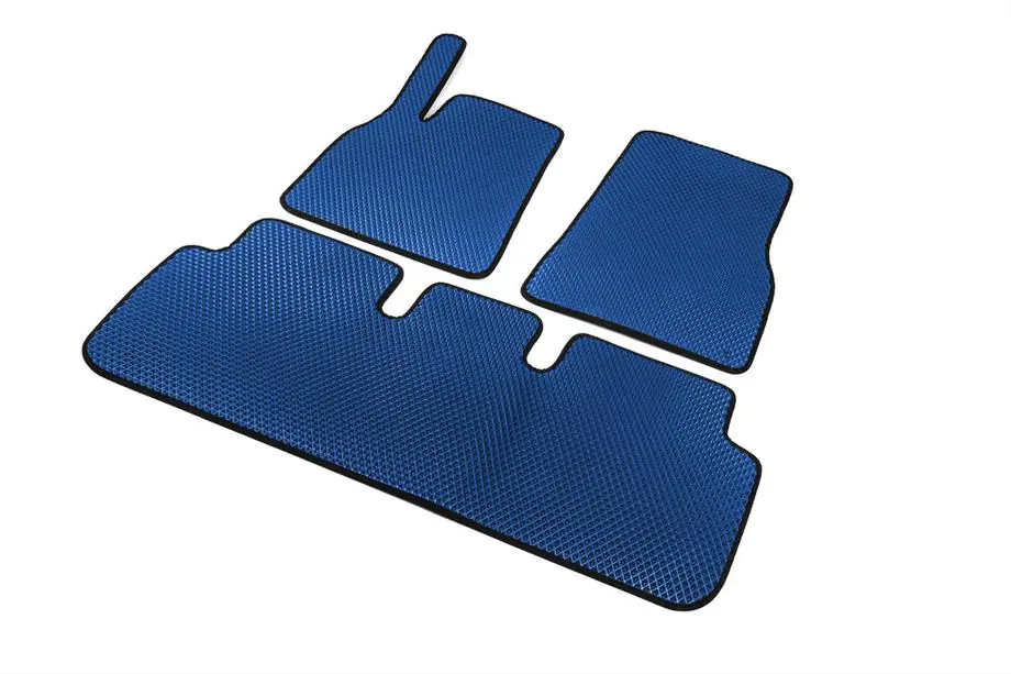 Tesla Model S 2012– EVA Floor Mats (2021+, Blue) Image