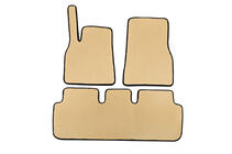 Tesla Model S 2012– EVA Floor Mats (2021+, Beige) photo 1