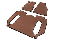 Tesla Model X 2015- EVA Floor Mats (Brown) photo 2
