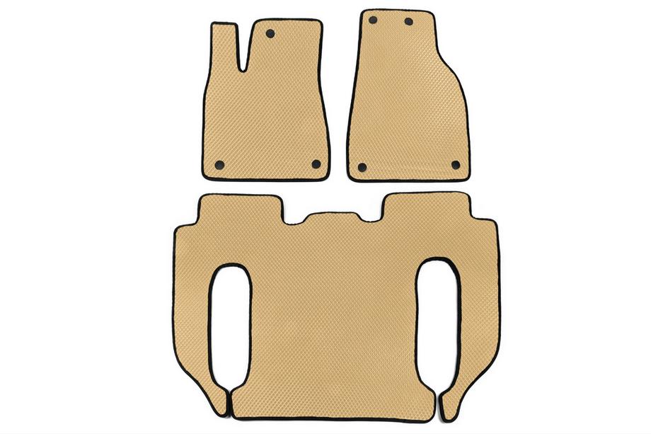 Tesla Model X 2015- EVA Floor Mats (Beige) Image