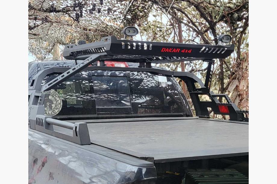 Toyota Tundra 2007-2021 Roll Bar with Basket Dakar (for Roll Covers) Photo 2