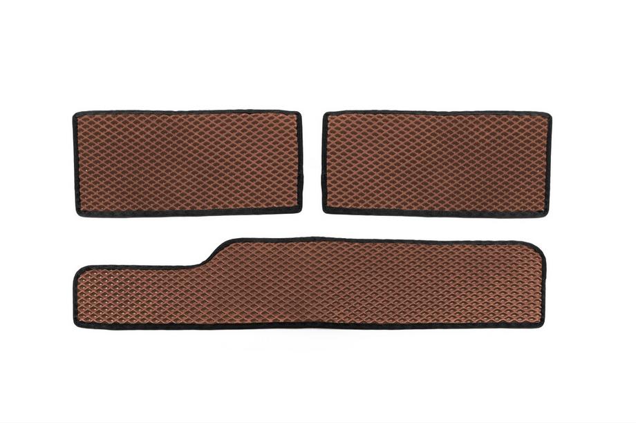 Mercedes Sprinter W901/902/903/904/905 1995–2006 Polyurethane Door Sill Mats (3 pcs, EVA, Brown) Photo 1