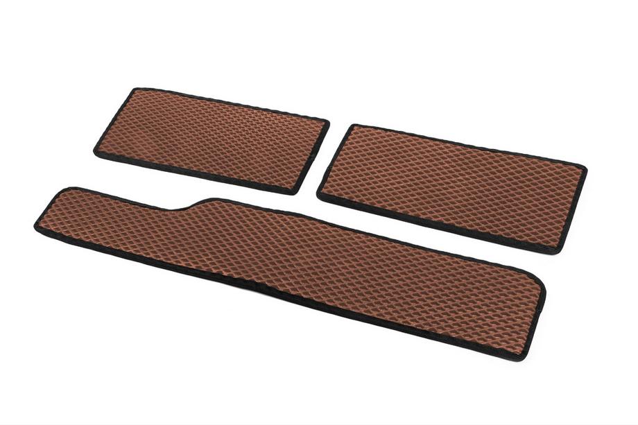 Mercedes Sprinter W901/902/903/904/905 1995–2006 Polyurethane Door Sill Mats (3 pcs, EVA, Brown) Photo 2
