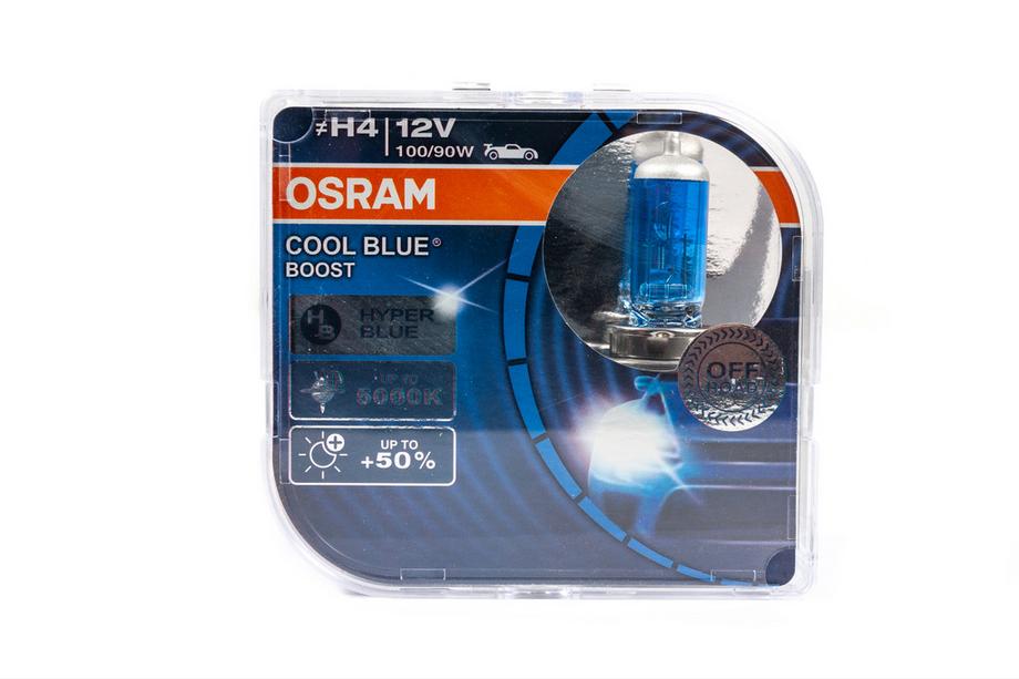 Osram H4 100/90W Cool Blue Hyper 62193CBB Headlight Bulbs (2 pcs) Image