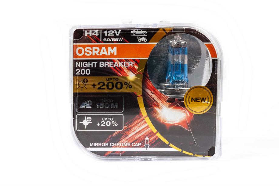 Osram H4 60/55W Night Breaker Laser +200% 64193NBL200 Headlight Bulb Photo 1
