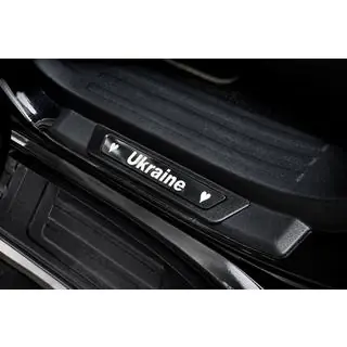 Door sill protectors (Ukraine, 4 pcs, stainless steel) photo 1