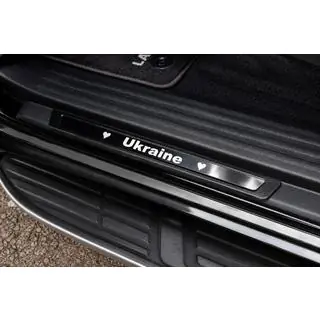 Door sill protectors (Ukraine, 4 pcs, stainless steel) photo 3