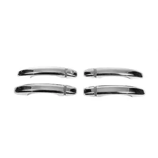 Chrome door handle covers without buttons (4 pcs, stainless steel) photo 3