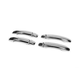 Chrome door handle covers without buttons (4 pcs, stainless steel) Audi A5 2007-2015 photo 4