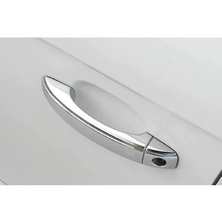 Chrome door handle covers without buttons (4 pcs, stainless steel) photo 1