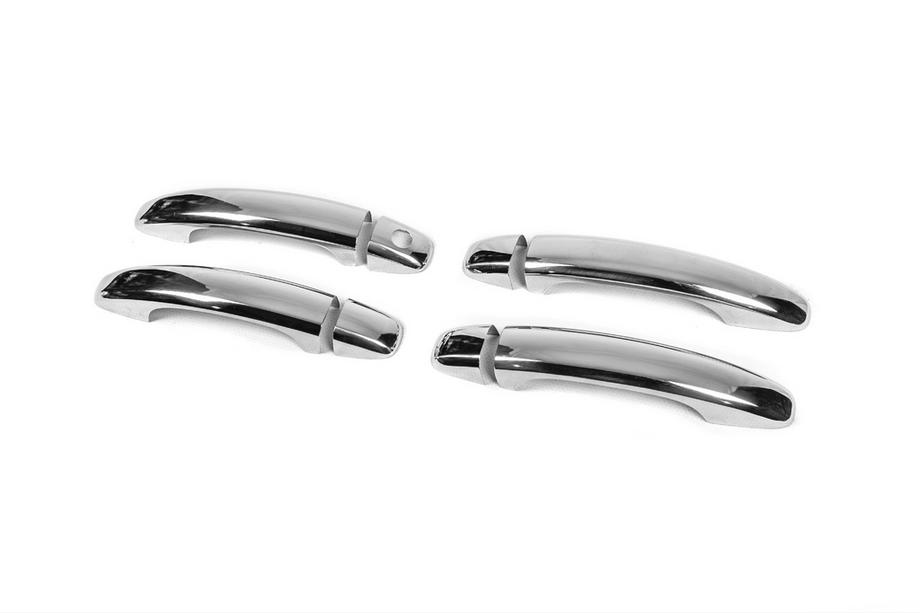 Audi Q3 2011-2019 Chrome door handle covers without buttons (4 pcs, stainless steel) Photo 4