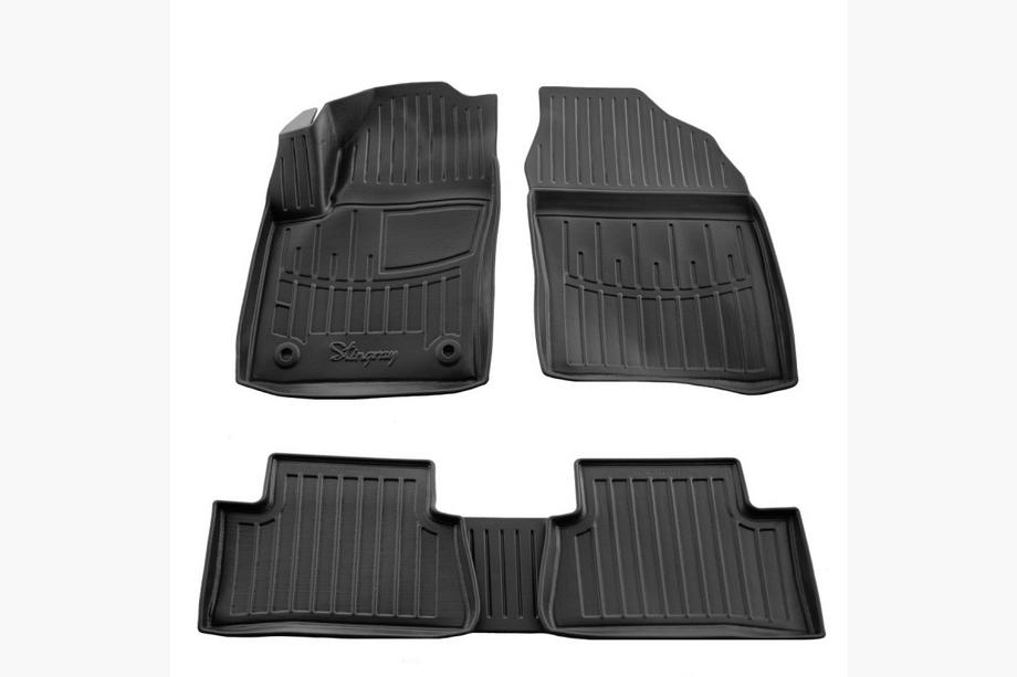 Toyota C-HR 2016-2023 Stingray 3D Rubber Floor Mats (5 pcs, Polyurethane) Image