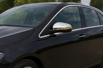 Mercedes B-class W247 2019- Mirror Covers (2 pcs, Stainless Steel) photo 1