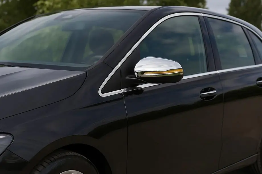 Mercedes B-class W247 2019- Mirror Covers (2 pcs, Stainless Steel) Image