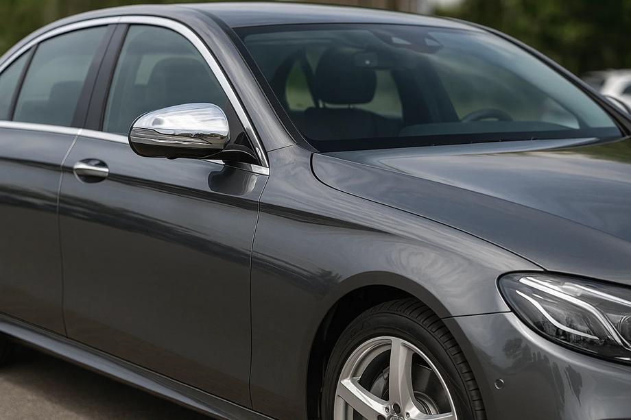 Mercedes E-class W213 2016-2023 Mirror Covers (2 pcs, Stainless Steel) Image
