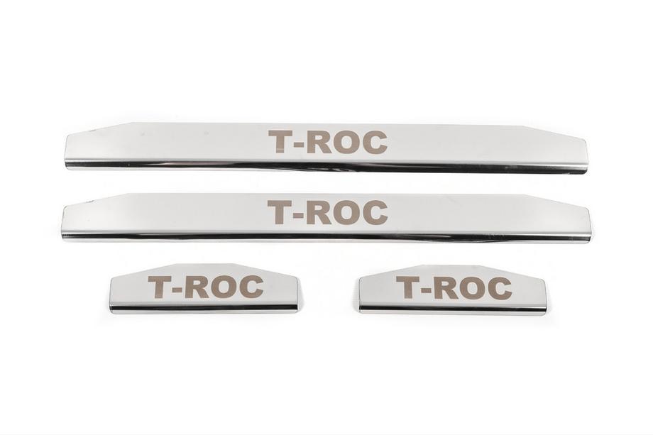 Volkswagen T-Roc 2017-2025 Door Sill Covers (4 pcs, Stainless Steel) Image