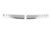 Mercedes EQB 2021- Rear bumper sill protector matte stainless steel Carmos (2 pcs) photo 1