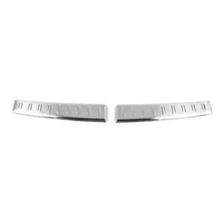 Rear bumper sill protector matte stainless steel Carmos (2 pcs) photo 1