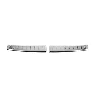 Rear bumper sill protector Gloss Carmos (2 pcs, stainless steel) photo 1