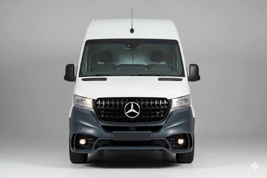 Mercedes Sprinter W907/W910 2018- Front Bumper with Grille V2 (AMG) Photo 8