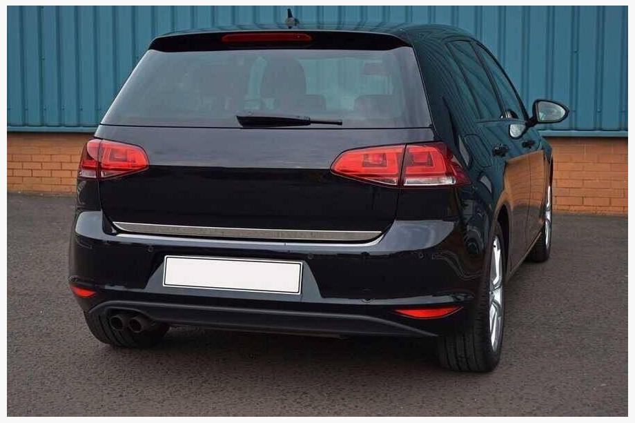 Volkswagen Golf 7/E-Golf 2012-2020 Trunk Trim HB Stainless Steel OmsaLine - Italian Stainless Steel Image