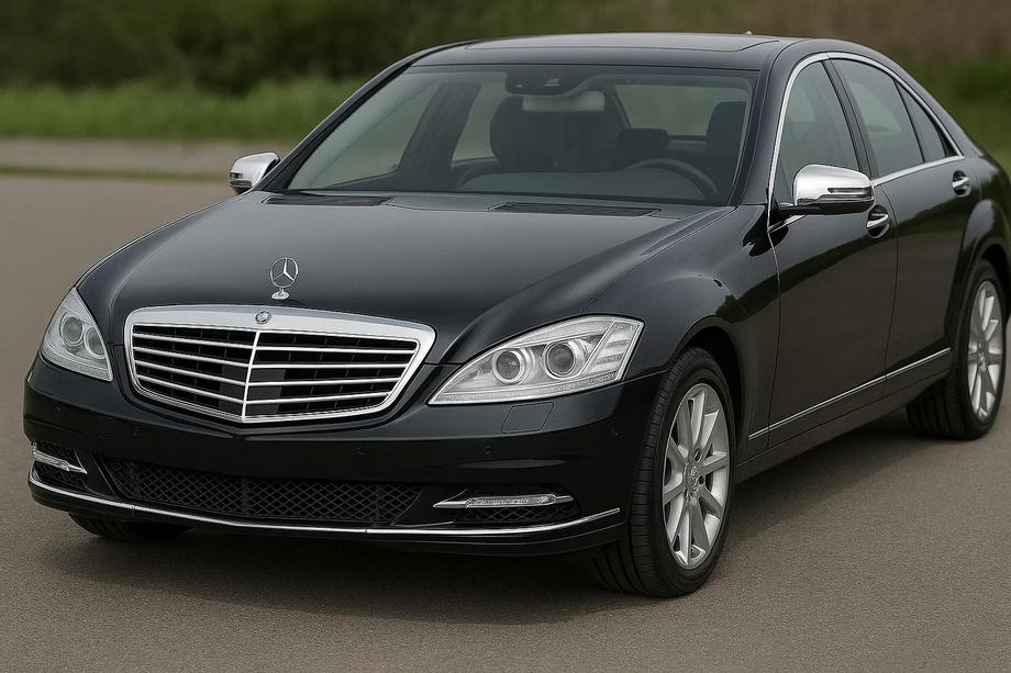 Mercedes S-class W221 2005-2013 Stainless steel mirror covers (2009-2013, 2 pcs) Image