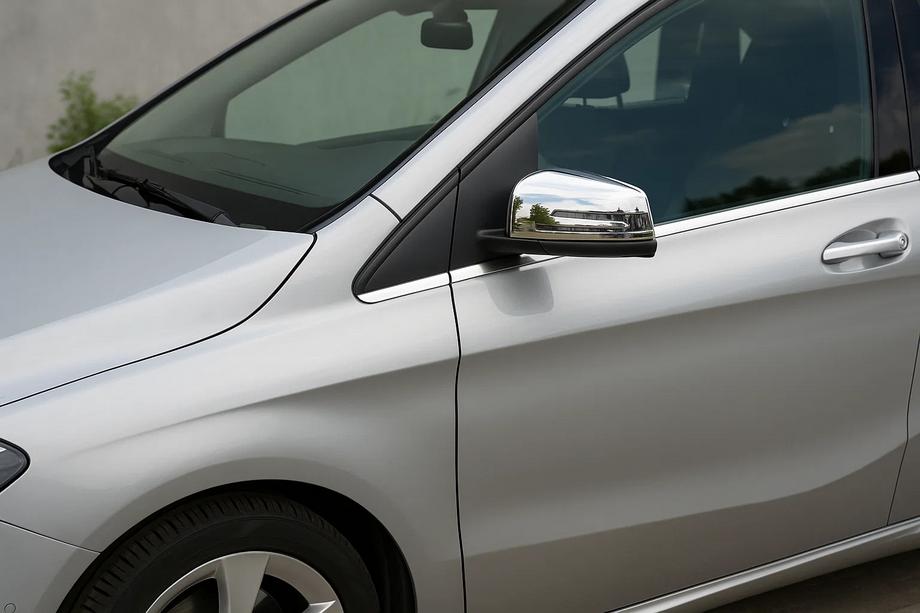 Mercedes B-class W246 2011-2018 Mirror Covers (2 pcs, Stainless Steel) Image