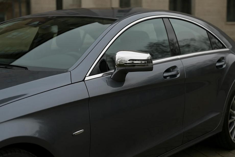 Mercedes CLS C218 2011-2018 Mirror Covers (2 pcs, Stainless Steel) Image