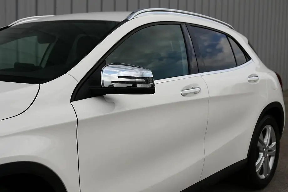 Mercedes GLA X156 2014-2019 Mirror Covers (2 pcs, Stainless Steel) Image
