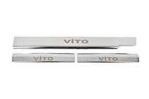 Mercedes Vito W638 1996-2003 Carmos V1 Interior Door Sill Protectors (3 pcs, stainless steel) photo 3