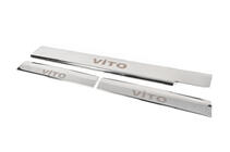Mercedes Vito W638 1996-2003 Carmos V1 Interior Door Sill Protectors (3 pcs, stainless steel) photo 4