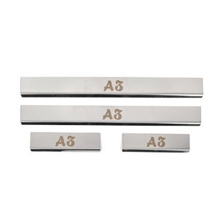 Door Sill Covers (4 pcs, Stainless Steel) Audi A3 2012-2020 photo 1
