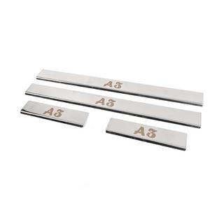 Door Sill Covers (4 pcs, Stainless Steel) Audi A3 2012-2020 photo 2