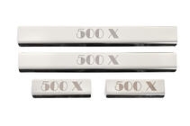 Fiat 500X 2014-2024 Door Sill Covers (4 pcs, Stainless Steel) photo 1