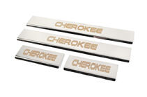 Jeep Grand Cherokee WK2 2010-2021 Door Sill Protectors V-2 (4 pcs, Stainless Steel) photo 2