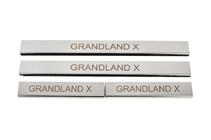 Opel Grandland X 2017- Door Sill Covers (4 pcs, Stainless Steel) photo 1